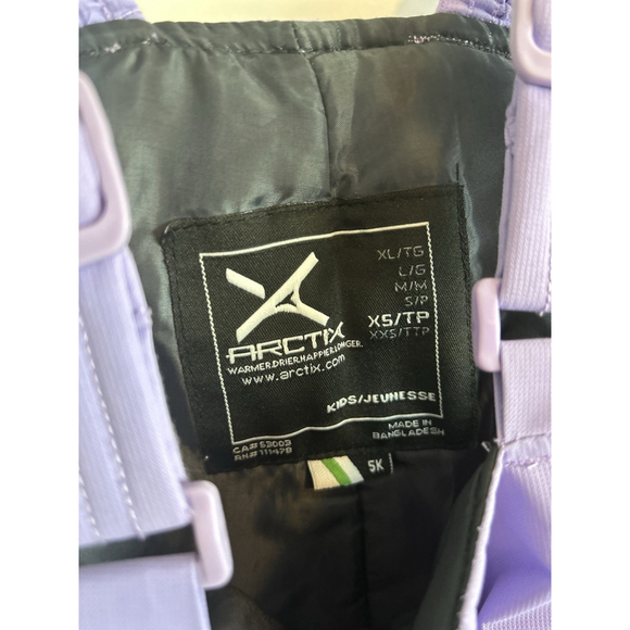 Snow Bibs Size Youth XS Artix Purple Insulated Bib Overalls Ski - Picture 2 of 5